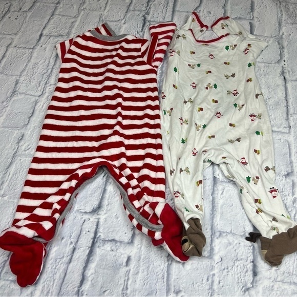 Carters Christmas one piece sleepers 9 months - Picture 2 of 10